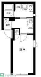 ＧＬＩＣＩＯＮ竹ノ塚 2階1Kの間取り