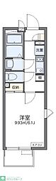 レオネクストＴＡＫＡＲＡＤＡII 2階1Kの間取り