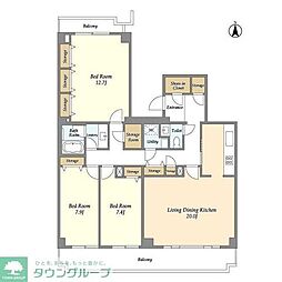 間取図画像 3LDK
