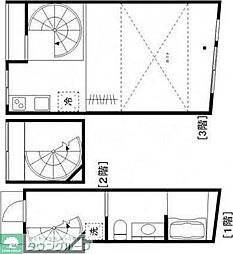ｇｌｉｔｔ（グリット） 2階ワンルームの間取り