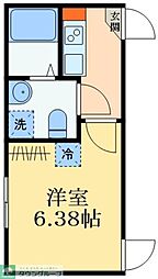 Castanea 1階1Kの間取り