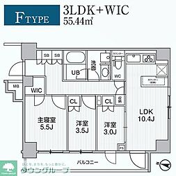 Alivis綾瀬 3LDKの間取図画像