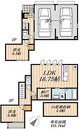 base宿跡 2SLDKの間取図画像