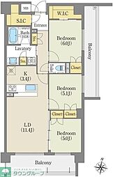 ヒヴィ・カーサ瑞穂 3LDKの間取図画像