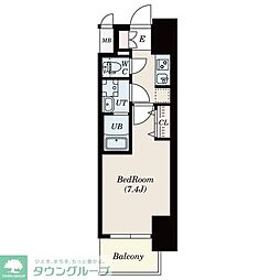 S-RESIDENCE豊国通 1Kの間取図画像