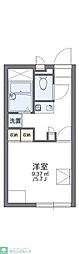 レオパレスWESTFORT 1Kの間取図画像