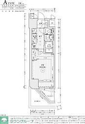 エステムコート名古屋グランツ 1Kの間取図画像