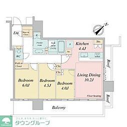 NAGOYAtheTOWER 3LDKの間取図画像