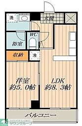 A&SKatoK-1A棟 1LDKの間取図画像