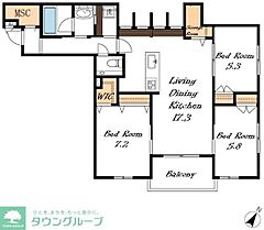 物件の間取り