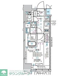 ディアレイシャス大須観音3 1Kの間取図画像