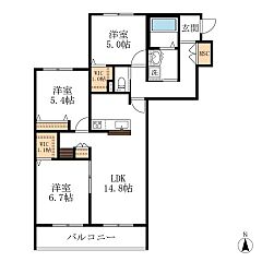 物件の間取り