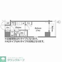エスリード大須プレシア 1Kの間取図画像