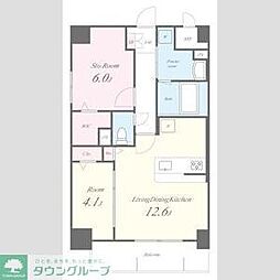 ディセントラフルーリ 2LDKの間取図画像