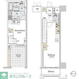 カスタリア新栄2 ワンルームの間取図画像