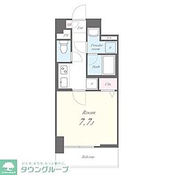 名古屋市営東山線 亀島駅 徒歩11分の賃貸マンション 3階1Kの間取り