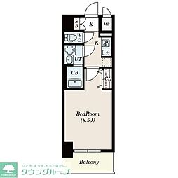 S-RESIDENCE金山WEST 1Kの間取図画像