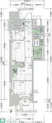 エステムプラザ名古屋丸の内 1LDKの間取図画像