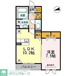 エポラール東別院 1LDKの間取図画像