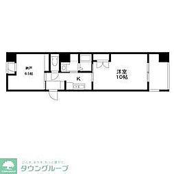 名古屋市営鶴舞線 鶴舞駅 徒歩9分の賃貸マンション 5階1SKの間取り