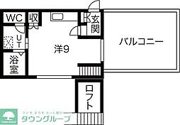名古屋市営名城線 新瑞橋駅 徒歩4分の賃貸マンション 5階ワンルームの間取り