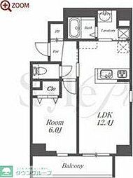 名古屋市営名城線 金山駅 徒歩4分の賃貸マンション 11階1LDKの間取り