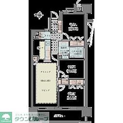 名古屋市営桜通線 丸の内駅 徒歩3分の賃貸マンション 13階3LDKの間取り