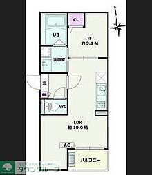 間取図画像 1LDK