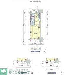 名古屋市営名城線 矢場町駅 徒歩6分の賃貸マンション 5階1Kの間取り