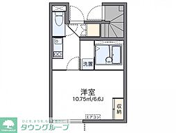 レオネクスト桜里 1階1Kの間取り