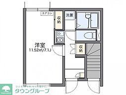 レオネクスト呼続 1階1Kの間取り