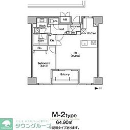 名古屋市営東山線 伏見駅 徒歩9分の賃貸マンション 10階1LDKの間取り