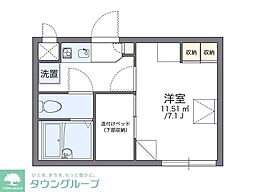 名古屋市営東山線 高畑駅 バス30分 小西下車 徒歩10分の賃貸アパート 1階1Kの間取り
