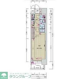 名古屋市営名城線 名古屋城駅 徒歩7分の賃貸マンション 2階1Kの間取り