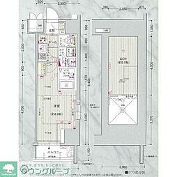 名古屋市営名城線 矢場町駅 徒歩6分の賃貸マンション 5階1Kの間取り