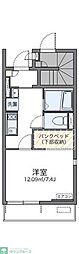 レオネクスト四番 1階1Kの間取り