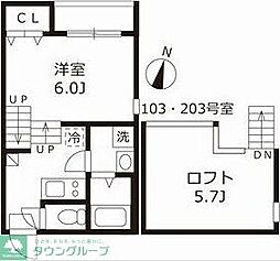 名古屋市営名城線 熱田神宮伝馬町駅 徒歩9分の賃貸アパート 1階1Kの間取り