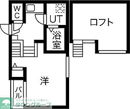 名古屋市営名城線 妙音通駅 徒歩7分の賃貸アパート 2階1Kの間取り