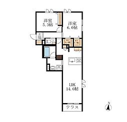 間取図画像 2LDK