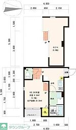 名古屋市営名城線 新瑞橋駅 徒歩7分の賃貸アパート 2階1Kの間取り