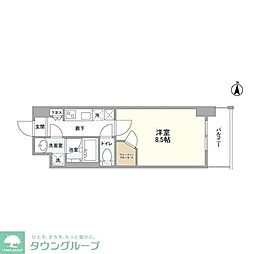 ゼスタレジデンス桜山 1Kの間取図画像