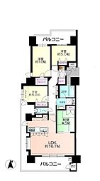 ブライト・サンリヤン姪浜 4LDKの間取図画像