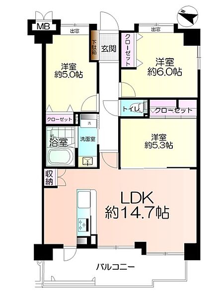 間取りを拡大表示