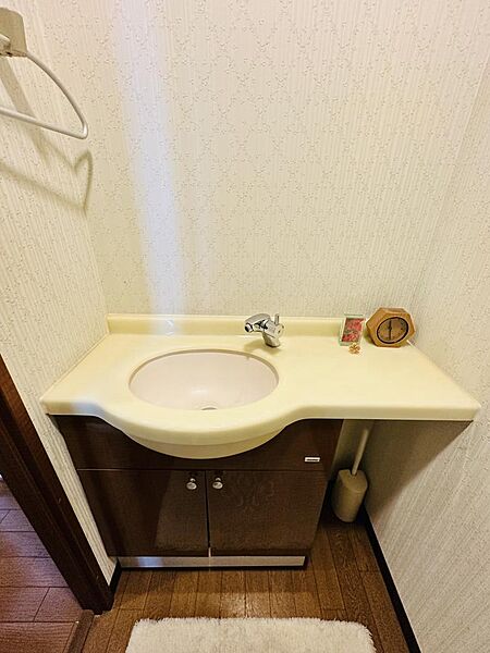 トイレ内に手洗い器があるため衛生的です♪※一部AIによる家具等を加工削除しています。
