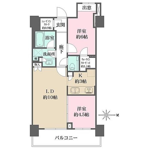 間取りを拡大表示