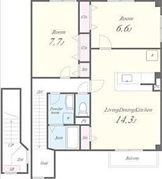 間取図画像 2LDK