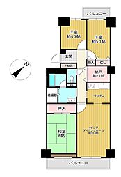 グランドメゾン守山 3SLDKの間取り