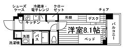 学生会館 Uni E'meal大分大学前 1Kの間取図画像
