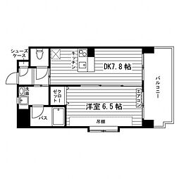 アルティスタ 1DKの間取図画像