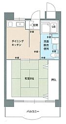 きらら尾道 1DKの間取図画像